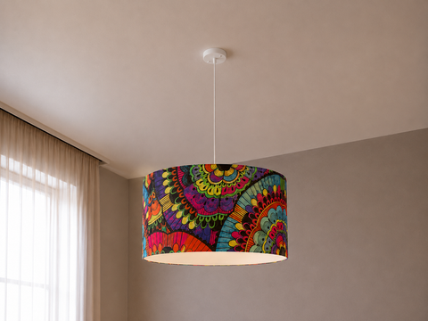 Modern Printed shade Pendant