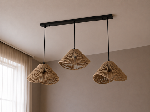 Boho Triple Shades Track Pendant