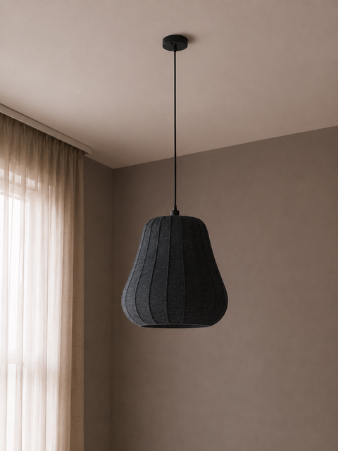 Dark Blue Handmade Shaded Ceiling Pendant