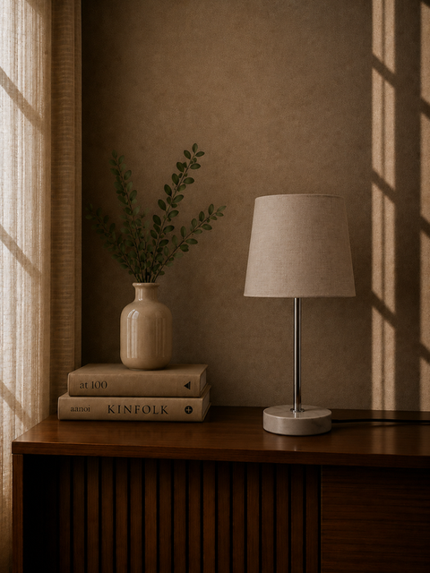 Minimalist White Table Lamp