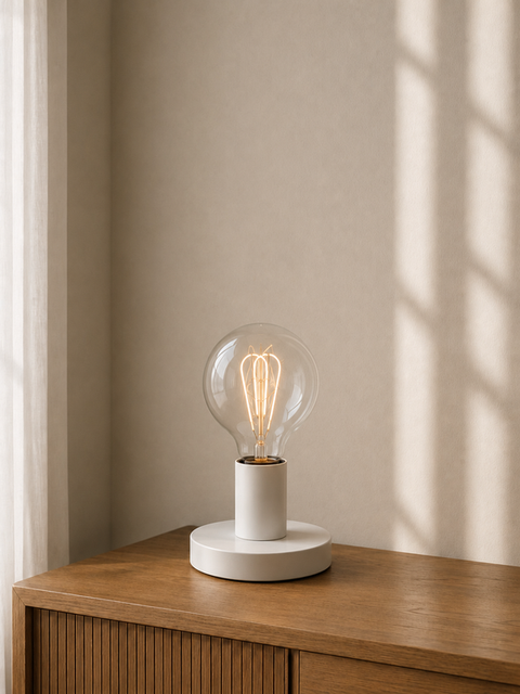 Minimalist White Table lamp