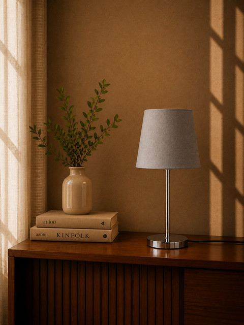 Modern Silver Table Lamp