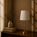 Classy White And Gold Table Lamp