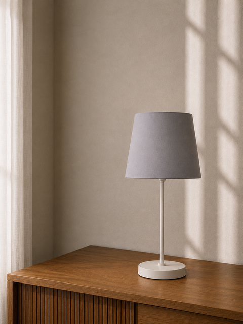 Modern Light Grey Table Lamp