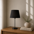 Minimal All Black Table Lamp