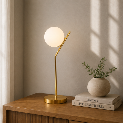 Soft Glow Accent Gold Table Lamp