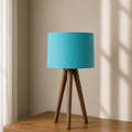 Modern Turqoise Tripod Table Lamp