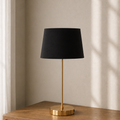 Modern Gold Table Lamp Black Shade