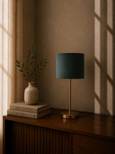 Modern Turquoise Table Lamp
