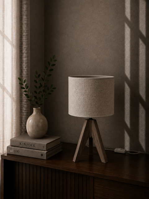 Tripod Shaded Table lamp
