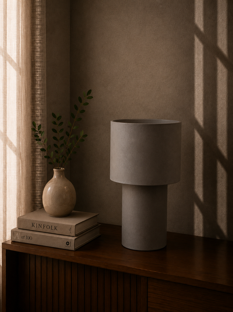 Modern Grey Table Lamp