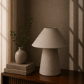 Minimalist Biege Fabric Lamp