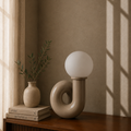 Modern Greige Table Lamp