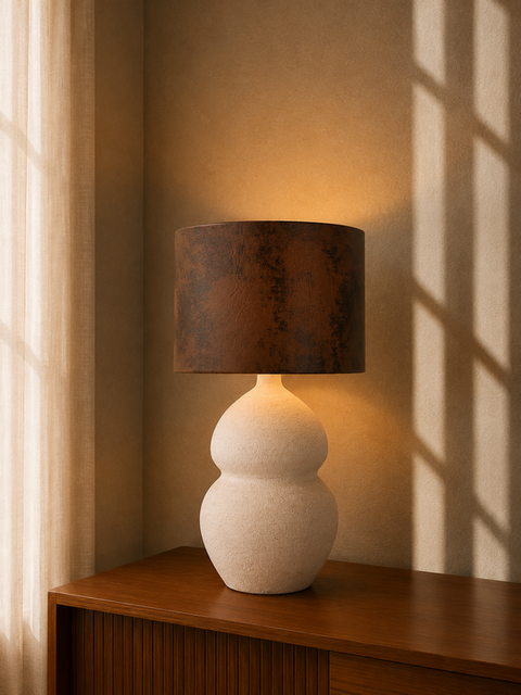 Minimal Brown Table Lamp