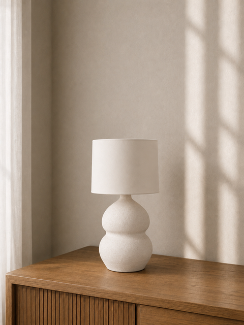 Minimal White Table Lamp