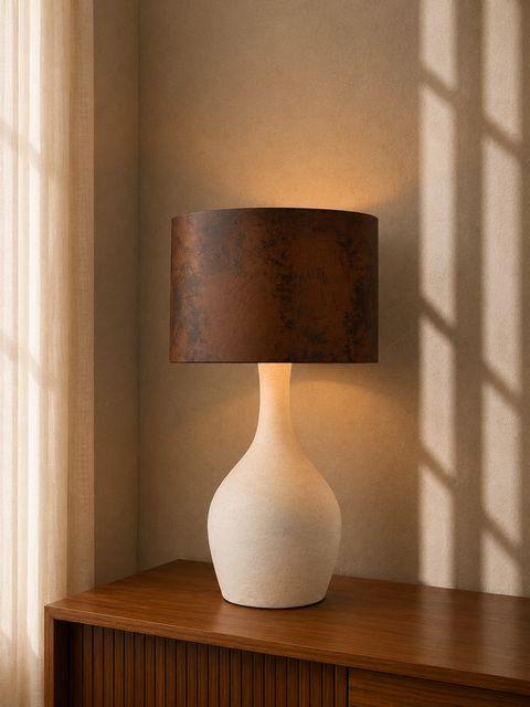 Minimal Brown Table Lamp