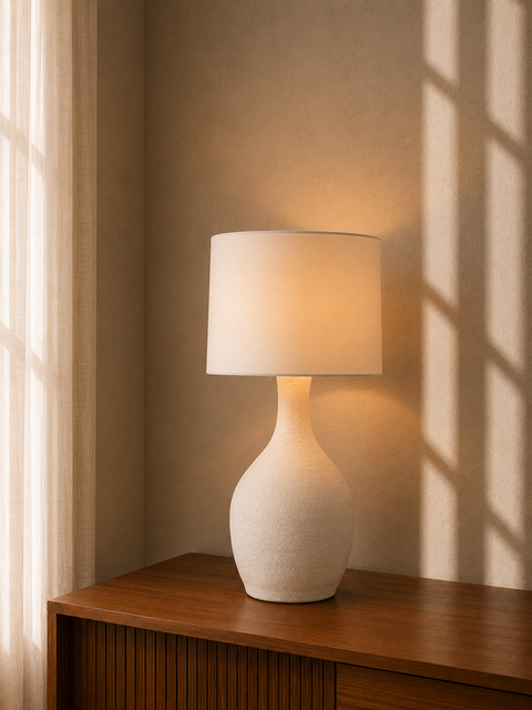 Minimal White Table Lamp