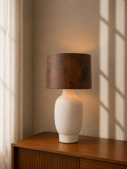 Minimal Brown Table Lamp