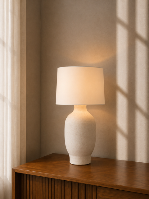 Minimal White Table Lamp