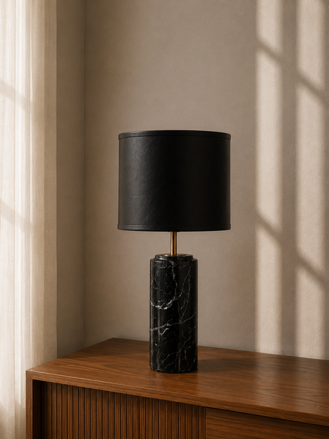 Elegant Black Marble Table lamp