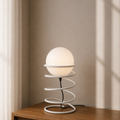 Colorful White Coil Table Lamp
