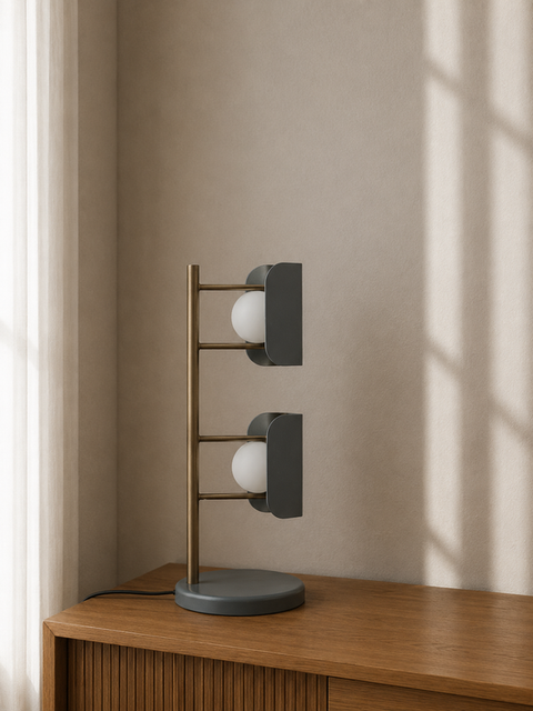 Modern Grey Table Lamp