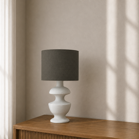 Pottery White Table Lamp
