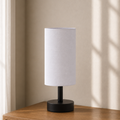 White Cylinder Table Lamp