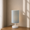 Modern Grey Cylinder Table Lamp