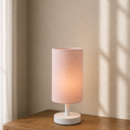 Modern Pink Powder Cylinder Table Lamp