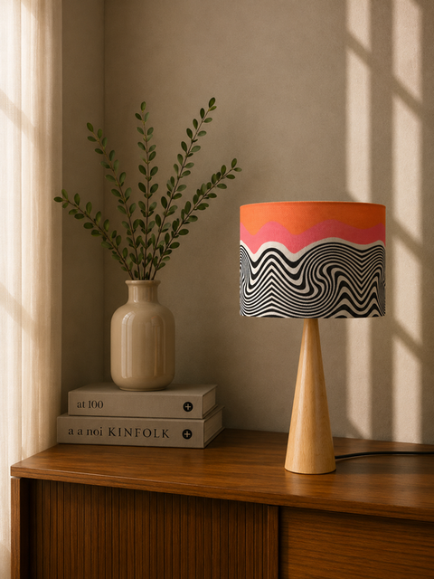Printed Shaded Table Lamp