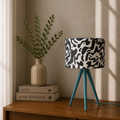 Tripod  Printed Shaded Table Lamp