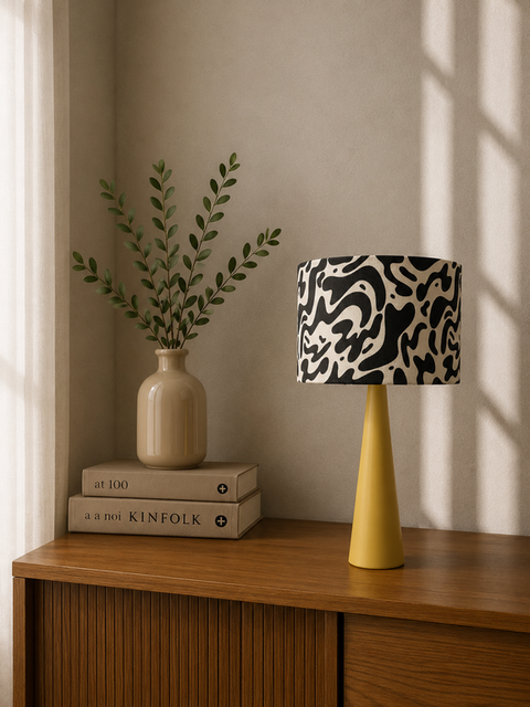 Printed Shaded Table Lamp