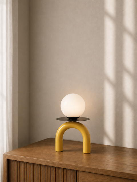 Stylish Yellow Table Lamp