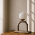 Stylish Greige Table Lamp