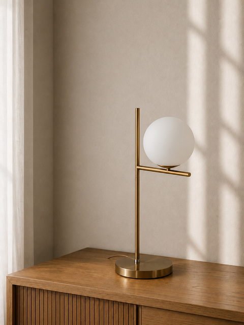 Soft Glow Accent Gold Table Lamp
