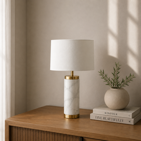 Elegant White Table Lamp