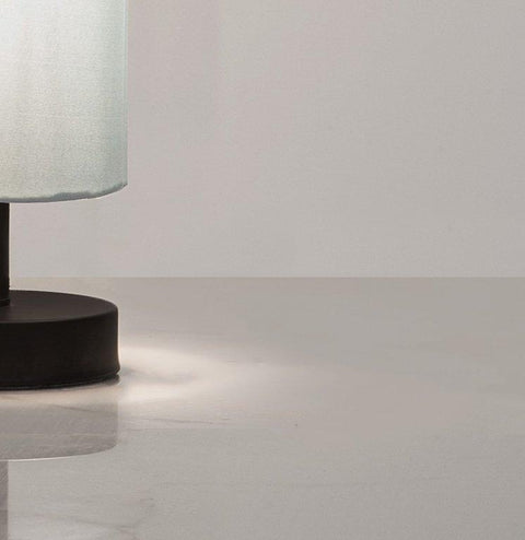 Grey Cylinder Table Lamp