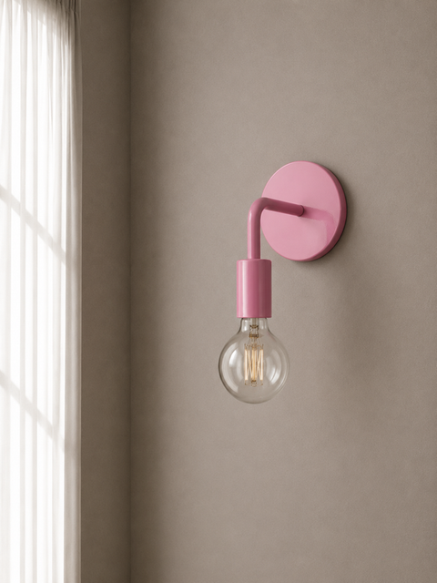 Pink Kids Wall Lamp