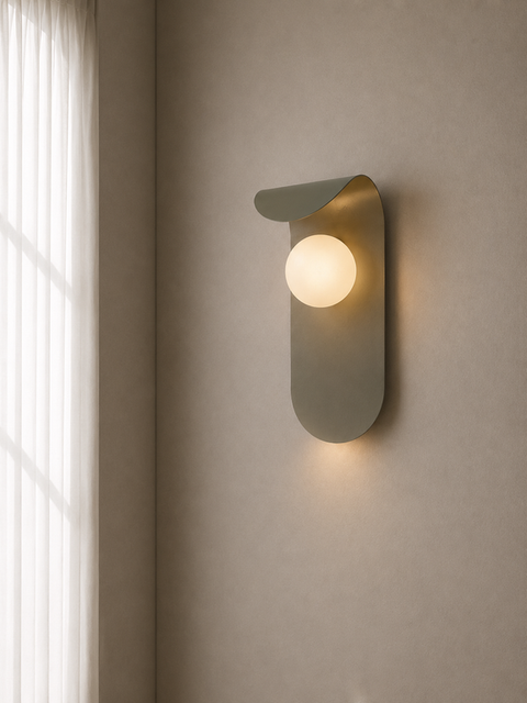 Minimalist Grey Wall Lamp