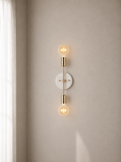 Modern Double Bulb Wall Sconce