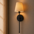Minimalist Black Wall Torchiere