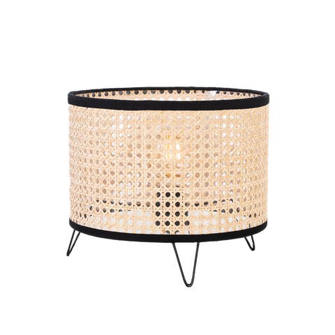 Boho Rattan Table Lamp