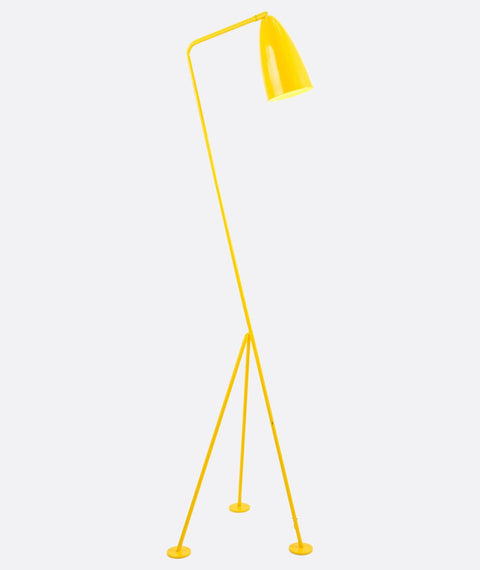 Modern Yellow Tripod Floor Lamp
