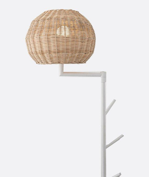 Boho Bamboo Hanger Floor Lamp