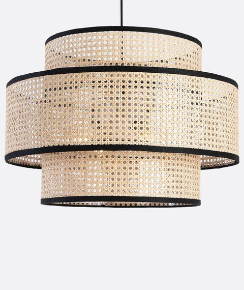 Boho Handcrafted Rattan Pendant Ceiling