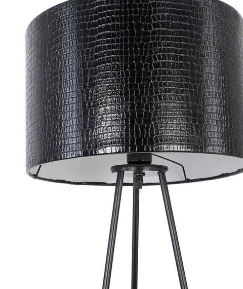 Modern Tripod Floor Lamp with Leather Shade