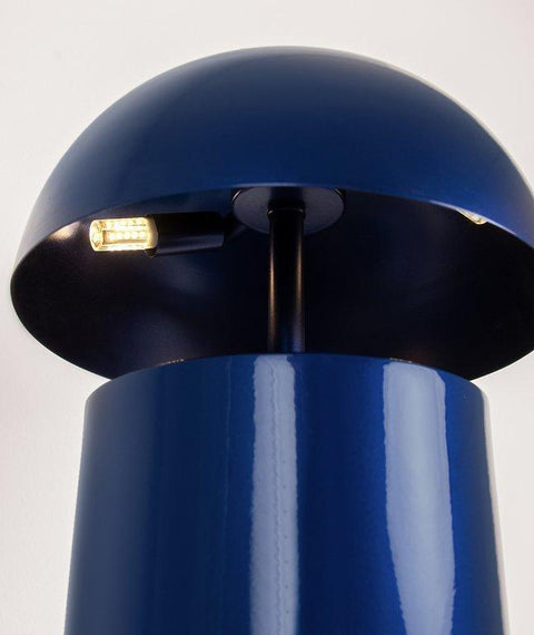 Modern Metallic Blue Table Lamp