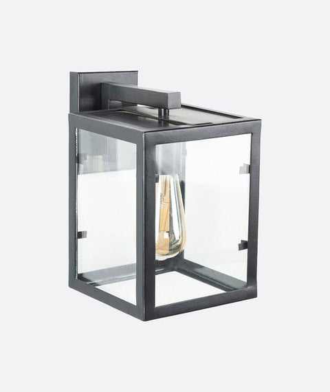 Industrial Black Frame Wall Light