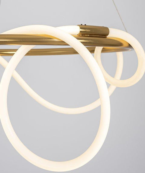 Modern Gold LED Ring Chandelier
